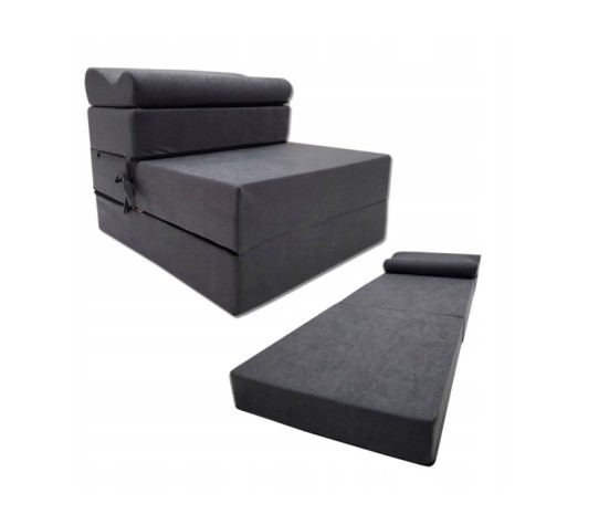 Materac turystyczny 2w1 składany fotel 200x70x15cm