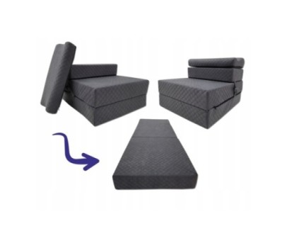 Materac turystyczny 2w1 składany fotel 200x70x15cm