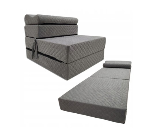 Materac turystyczny 2w1 składany fotel 200x70x15cm