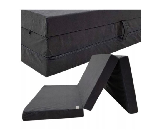 Materac turystyczny rozkładany fotel 200x120x10cm szary
