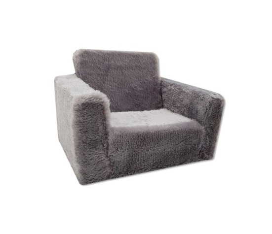 Fotelik dla dzieci rozkładany fotel pluszowy pufa