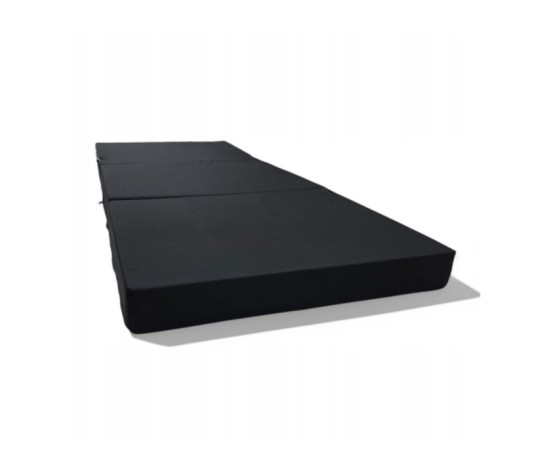 Wodoodporny materac turystyczny składany 200x80x10 + torba - czarny
