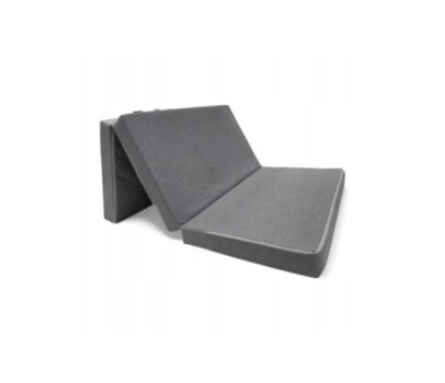 Materac turystyczny rozkładany łóżko fotel 200x120x10 - SZARY