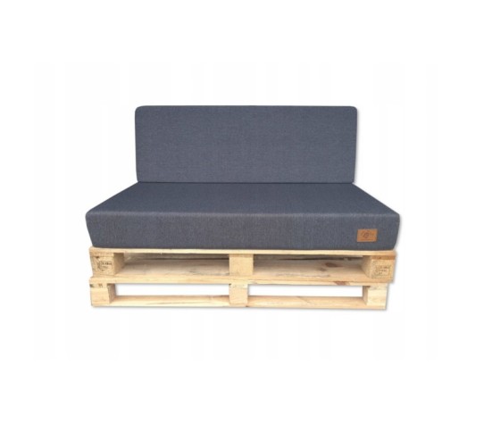 2 Poduszki Ogrodowe na Ławkę Palety Huśtawkę - poduchy 120x80 + 40 klin