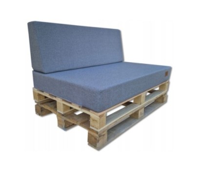 2 Poduszki Ogrodowe na Ławkę Palety Huśtawkę - poduchy 120x80 + 40 klin