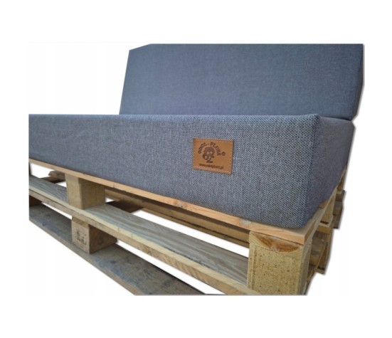 2 Poduszki Ogrodowe na Ławkę Palety Huśtawkę - poduchy 120x80 + 40 klin