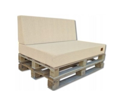 2 Poduszki Ogrodowe na Ławkę Palety Huśtawkę - poduchy 120x80 + 40 klin