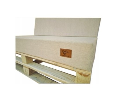 2 Poduszki Ogrodowe na Ławkę Palety Huśtawkę - poduchy 120x80 + 40 klin