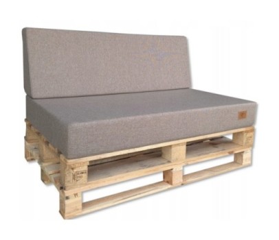 2 Poduszki Ogrodowe na Ławkę Palety Huśtawkę - poduchy 120x80 + 40 klin