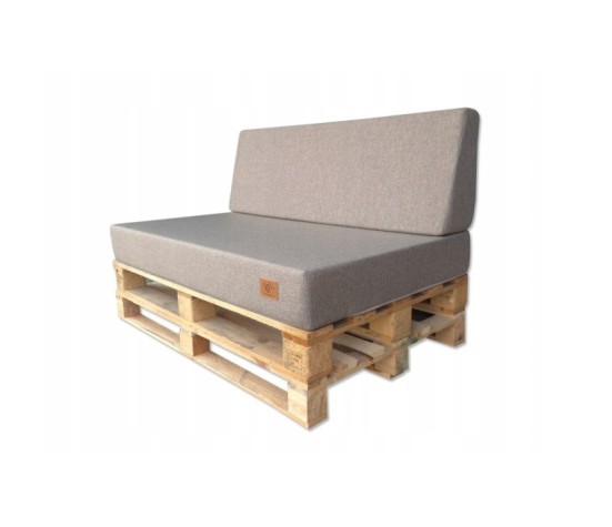 2 Poduszki Ogrodowe na Ławkę Palety Huśtawkę - poduchy 120x80 + 40 klin