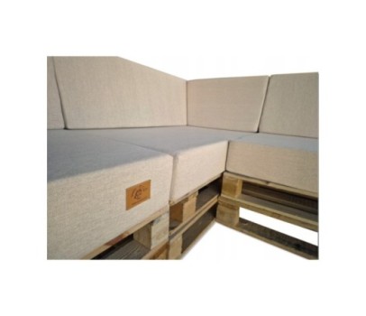 Zestaw poduch ogrodowych z oparciem Palety Narożnik -3 szt. 120x80 + 40x120