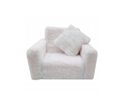 Fotelik dla dzieci rozkładany fotel pluszowy pufa