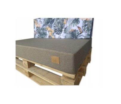 2 Poduszki Ogrodowe na Ławkę Palety Huśtawkę - poduchy 120x80 + 40 klin