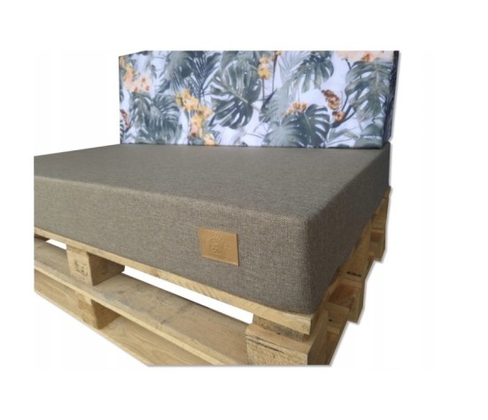 2 Poduszki Ogrodowe na Ławkę Palety Huśtawkę - poduchy 120x80 + 40 klin