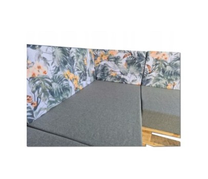 Zestaw poduch ogrodowych z oparciem Palety Narożnik -3 szt. 120x80 + 40x120